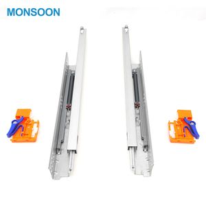 מסילות מגירות נסתרות טלסקופית במגירה תת-מגהצת מגורכות סמויה - Product Image 5