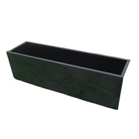 Fabricant de jardinières rectangulaires en acier pour plantes, grandes jardinières d'intérieur et d'extérieur, vente en gros
