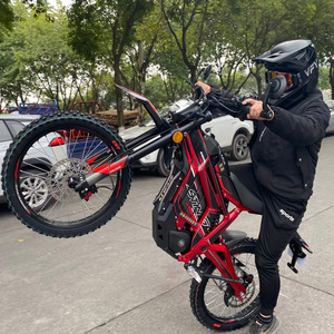 Motocicleta Eléctrica de Alta Potencia, Motocross, Batería de Litio de 72V, Cuadro de Aleación de Aluminio, Freno de Disco, Motor Central - Product Image 3
