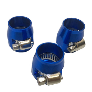 MAX Universal AN10 Collier de finition hexagonal pour tuyau de carburant en alliage d'aluminium Rouge Bleu Noir - Product Image 4