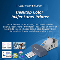Imprimante d'étiquettes couleur de bureau MASUNG, machine à jet d'encre CMY pour l'impression d'étiquettes de produits d'emballage de détail, codes-barres, codes QR et données variables
