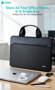 Sac de transport pour ordinateur portable en tissu personnalisé COTECi, fabricants de sacs de transport pour ordinateur portable, antichoc, 14, 15, 6, 16 pouces, sac pour ordinateur portable de bureau professionnel - Product Image 4