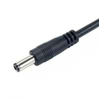 Konektor jantan DC4017, kabel 4.0 * 1.7 mm, adaptor colokan daya, kabel 20AWG 100cm untuk alat pijat leher, alat pijat mata