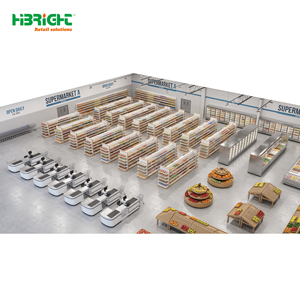 Estantería Metálica de Doble Cara para Supermercado, Góndola de Exhibición para Productos Frescos y Lácteos en Tiendas Minoristas - Product Image 5