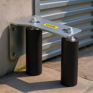 Guide de roulement pour portail coulissant Vevor, 6 pouces, en nylon noir, support en forme de L réglable pour roulettes de portail, porte ou fenêtre coulissante - Product Image 3