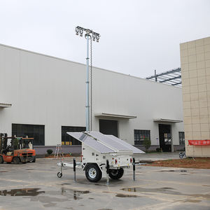 Tour d'éclairage mobile OEM/ODM, tour d'éclairage solaire au design unique, remorque de tour d'éclairage solaire - Product Image 4