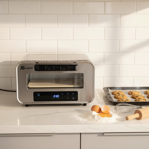 Anbolife Nuevo Horno Eléctrico Inteligente para Pizza con Pantalla Táctil Digital, Certificado ETL, Horno Cuadrado con Vapor y Freidora de Aire para el Hogar - Product Image 4