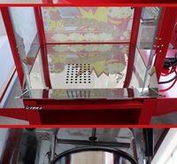 Máquina eléctrica para hacer palomitas de maíz con carrito