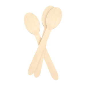 2025 sıcak satış ahşap kaşık seti kalite rekabetçi düşük fiyat çatal özel Logo 160mm boyutu bıçak günlük kullanım dondurma meyve - Product Image 2
