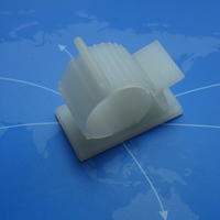 Pince de fixation de la base de fixation du fil et du câble réglable auto-adhésive en nylon plastique