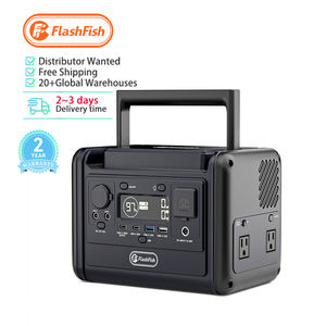 フラッシュフィッシュソーラーパワーバンク英国米国EUプラグ300w充電式緊急AC DC 120v/240vポータブル発電所ストレージ - Product Image 1