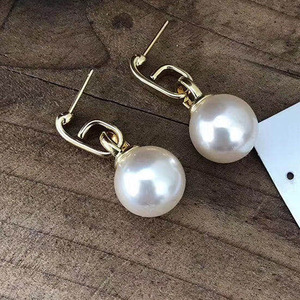 S925 <b>Silver</b> DIY <b>Pearl</b> Accessories Gorgeous <b>Silver</b> Jewelry <b>Earrings</b> with 8-11mm Round Beads 20628 Empty Stand - Product Image 4