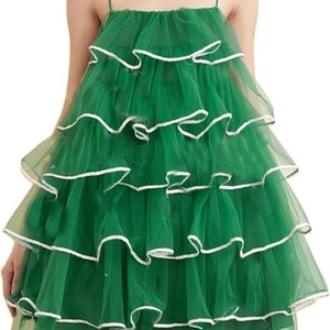 Vestido Mini Casual Sexy Europeo y Americano Nuevo de Fabricante Original con Volantes, Tejido Ecológico para Fiestas Navideñas - Product Image 3