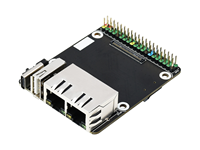 Raspberry Pi modul komputasi 4 papan dasar Gigabit ETH * 2 40PIN GPIO USB2.0 * 1 Fan Header 5V SH1.0 Dual ETH
