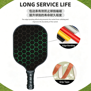 Apex Toray 800 Carbon 16Mm Pro-Core Pickleball Paddle With Grit-Blast Surface And Aero-Vent <b>Frame</b> For Aspiring Professionals - Product Image 2