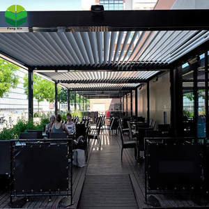 Persienne de jardin motorisée <span class=keywords><strong>en</strong></span> usine OEM Pergola <span class=keywords><strong>en</strong></span> aluminium 3x3 3x4 4x4 <span class=keywords><strong>4x6</strong></span> 6x4m Gazebo <span class=keywords><strong>en</strong></span> aluminium avec <span class=keywords><strong>bois</strong></span> traité sous pression naturel - Product Image 2