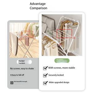 Porte-chapeaux pliable en métal pour la maison, le balcon, la chambre – Gain de place, facile à utiliser - Product Image 6