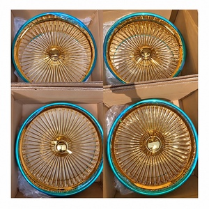 Cerchi in Raggi Cromati KFB da 20, 22, 24, 26, 28 Pollici, a 100 o 150 Raggi, a Canale Profondo per <span class=keywords><strong>Auto</strong></span> Classiche Lowrider, Donk, Chevy Caprice, Impala - Product Image 5