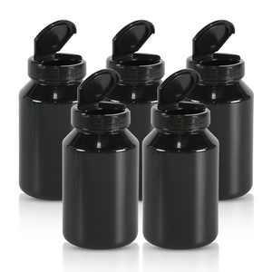 Flip Top Cap Customized Capsule <b>Bottle</b> Pharmaceutical Packaging PET Plastic <b>Bottle</b> <b>Pill</b> Jar For Health Product With Screw Cap - Product Image 4