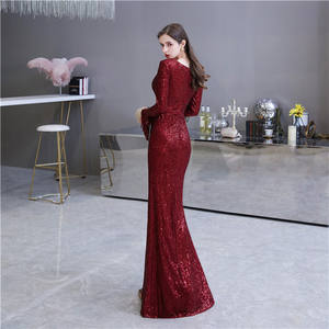 Vestido elegante de cobertura completa de boda para invitados, elegante vestido de noche de cristal para graduación, venta al por mayor, 15, <span class=keywords><strong>2023</strong></span> - Product Image 6