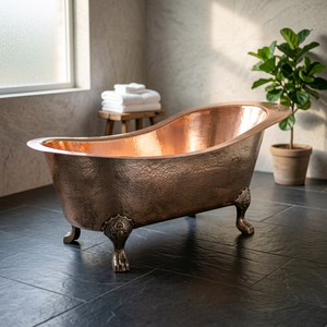 Bath Tub at Wholesale and Factory PriceAntique Copper Free standing Copper clawfoot Bath tub - Indian Home Crafts - Product Image 3