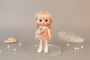 Di alta qualità fecce 1/8 BJD & <span class=keywords><strong>Kurhn</strong></span> bambola parrucca in fibra morbida Doppia coda per 14-15 centimetri di diametro bambola - Product Image 5