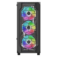 Fábrica con 24 Años de Experiencia, Cristal Templado para Panel Frontal y Lateral, Nueva Caja de PC para Gamers
