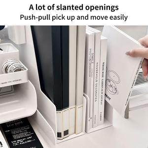 Hộp đựng đồ đa năng để bàn hiện đại GREENSIDE bằng nhựa PET, kiểu dáng chữ nhật mới, có ngăn chia, dùng để đựng đồ trang điểm, văn phòng phẩm - Product Image 3