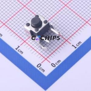 KH-6X6X5H-ZJ Tactile Switch Bent Lead Through Hole,6x6mm Switch Single Pole Single Throw Round Button Right Angle Insert 6mm - Product Image 1