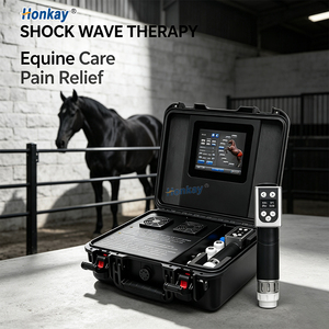 Appareil de thérapie par ondes de choc compact pour animaux, directement de l'usine, soulageant les tensions musculaires, appareil de massage par ondes de choc pour animaux, pour usage équin - Product Image 1