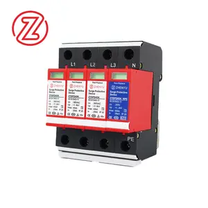 ZHENYU CE KEMA CQC Certified SPD T2 150V 275V 385V 420V 40KA3+NPE Surge Protection for AC Power smart spd
