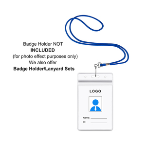 Rond Tissé Bleu Durable En Vrac Lanière Pour Clés Porte-étiquettes Cartes D'identité Porte-clés Employés <span class=keywords><strong>Étudiant</strong></span>s Visiteurs - Product Image 3
