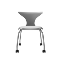 Chaise d'étudiant empilable en PP au design moderne, prix d'usine, chaise de bureau avec roulettes, chaise de conférence
