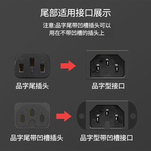 Cable de alimentación Guangchangxing de 100 cm, 10 A, enchufe C15 universal para cocinas eléctricas y sartenes - Product Image 4