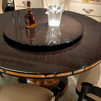 Juego de Comedor Moderno de Metal Convertible Furnistyle, con Centro Giratorio para Uso en la Cocina, Nueva Llegada