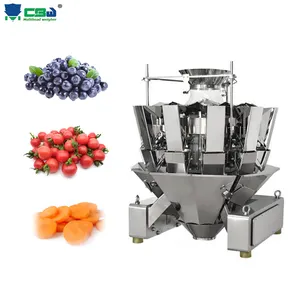 High Accuracy Multihead Weight Weigher Fruit Tomato Noodle Tea Feed Packaging Machine