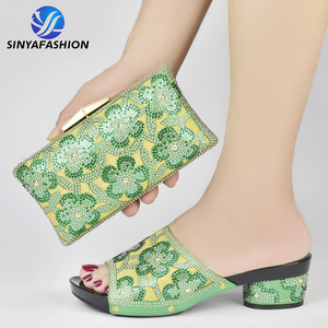 Bella signora partito <span class=keywords><strong>tacco</strong></span> <span class=keywords><strong>basso</strong></span> italiano <span class=keywords><strong>scarpe</strong></span> Set di alta qualità Pu <span class=keywords><strong>scarpe</strong></span> da abbinare alla borsa - Product Image 6