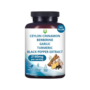 OEM ODM High Quality 2160MG Turmeric Capsules with Turmeric Root Dietary <b>Supplement</b> for Support Blood Flow for Daily Life - Product Image 1
