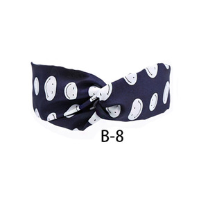 Bandeaux élastiques de style bohème Vintage pour femmes, bandeau de cheveux torsadé à fleurs croisées pour lavage du visage - Product Image 6