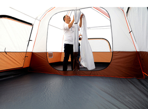 Tenda da Campeggio per Glamping Estivo Grande da 10-12 Persone, con Palo, Ultraleggera, Impermeabile, per Famiglie all'Aperto - Product Image 5