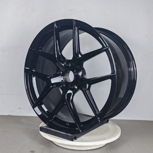Hoge Precisie Op Maat Gesmeed <span class=keywords><strong>18</strong></span> 19 20 22 <span class=keywords><strong>Inch</strong></span> 5X112 Wielen Zwart Auto Wiel Velgen Voor Audi