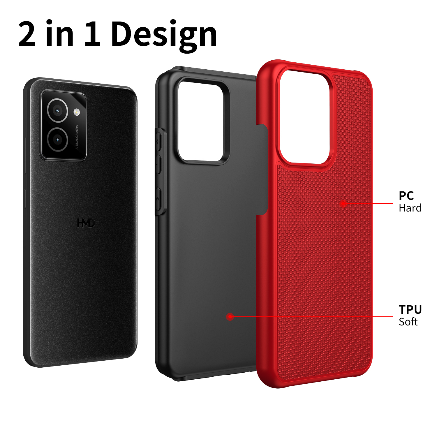 Rugged Mobile Case for Nokia HMD Vibe - Shockproof Protection