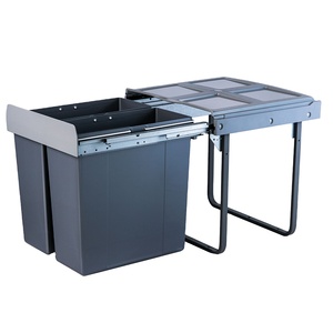 Automatic lid plastic recycling trash bin big push to open trash bin