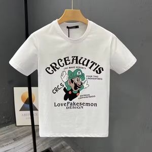 Camisetas Extra Grandes para Hombre 100% Algodón al por Mayor, Camisetas Blancas de Alta Calidad, Camisetas Personalizadas por Sublimación para Hombre, Camisetas Lisas para el Verano - Product Image 2