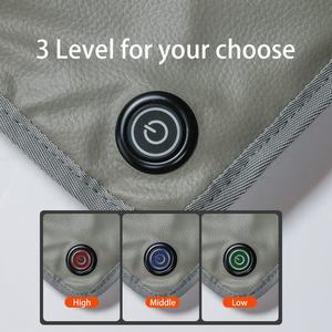 Anjuny Coussin <span class=keywords><strong>de</strong></span> stade matelassé Coussin <span class=keywords><strong>de</strong></span> siège <span class=keywords><strong>pour</strong></span> l'extérieur Tissu imperméable USB chauffant Indice IP55 <span class=keywords><strong>pour</strong></span> le camping et la chasse - Product Image 5