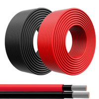 Cable Solar Fotovoltaico XLPE PV1-F DC de un Solo Núcleo y Doble Núcleo, 2.5mm2, 4mm2, 6mm2, 10mm2, 10AWG, 12AWG, 14AWG, con Certificación CE TUV, Precio por Metro