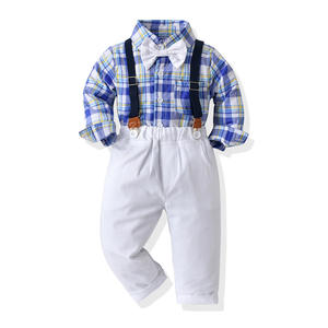 <span class=keywords><strong>Chemise</strong></span> à manches longues pour <span class=keywords><strong>petit</strong></span> garçon, costume formel pour enfants de 1 à 6 ans - Product Image 3