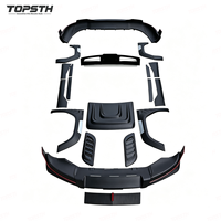 Pour BYD Leopard Ti7 2025-2026 : Kit complet d'accessoires de carrosserie ABS noir pour l'amélioration des garnitures extérieures, pare-chocs avant, capot et jupes latérales