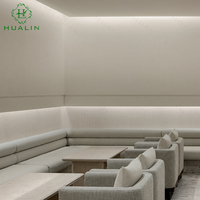HUALIN Banquette de restaurant de luxe de style moderne, table et chaises pour hôtel, café et restaurant à thème