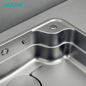 Set Lavello da Cucina NUOMI LEIGHTON X a Vasca Singola, Lavello Industriale in Acciaio Inox SUS 304 da Incasso per Mobile - Product Image 4